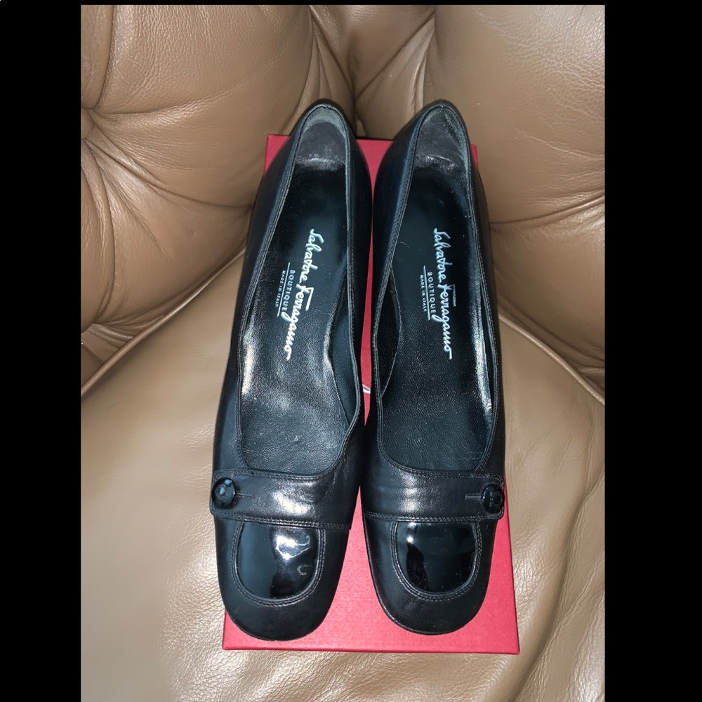 Salvatore Ferragamo Block-Heel Pumps